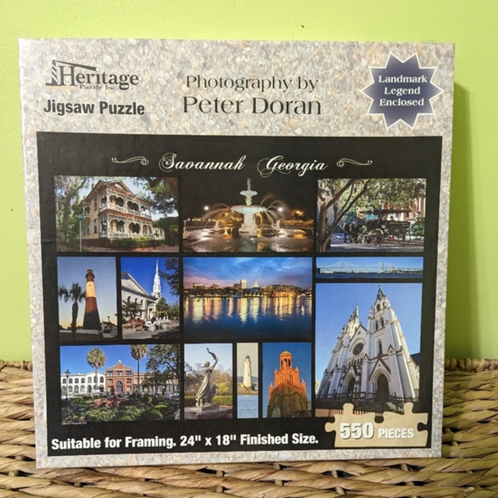 Savannah Georgia Landmark 550 piece puzzle